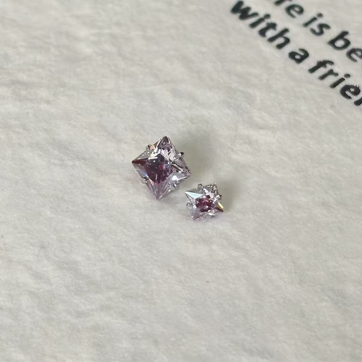 Second image of Blood Manor Crystal Stud Earrings