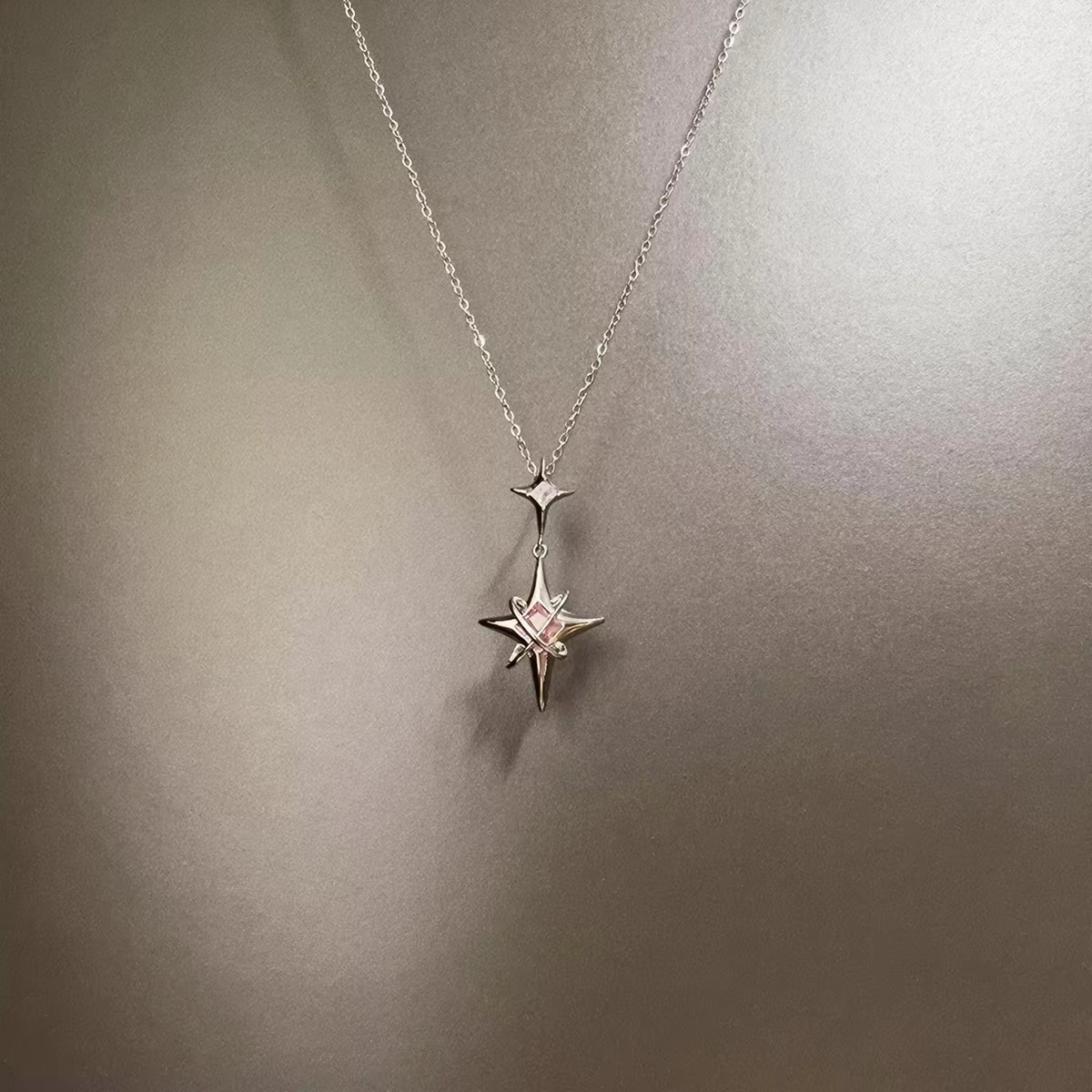 Starlight Blush Pendant Necklace
