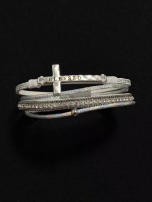 Blessed Cross Layered Bracelet