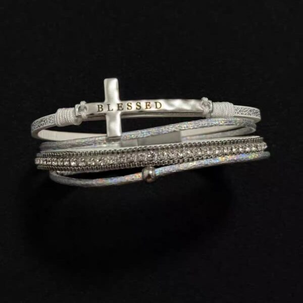 Blessed Cross Layered Bracelet