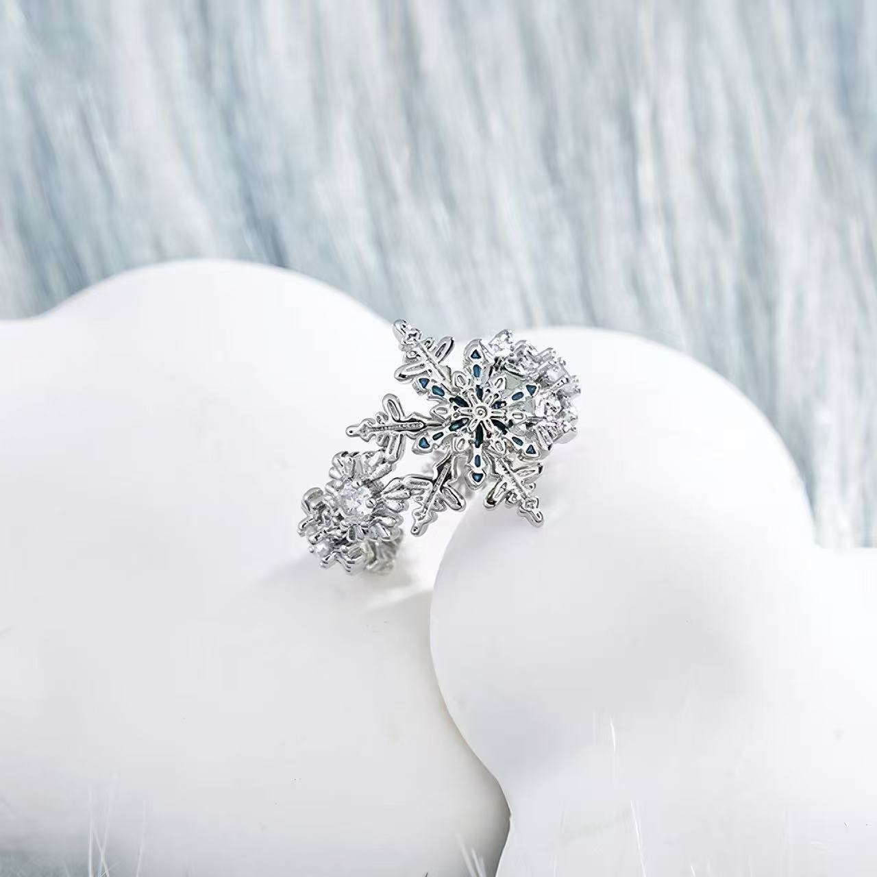 Second image of Silver Snowflake Ring